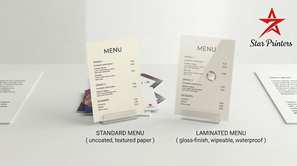 Laminated vs Standard Menus: Which Should You Choose?
