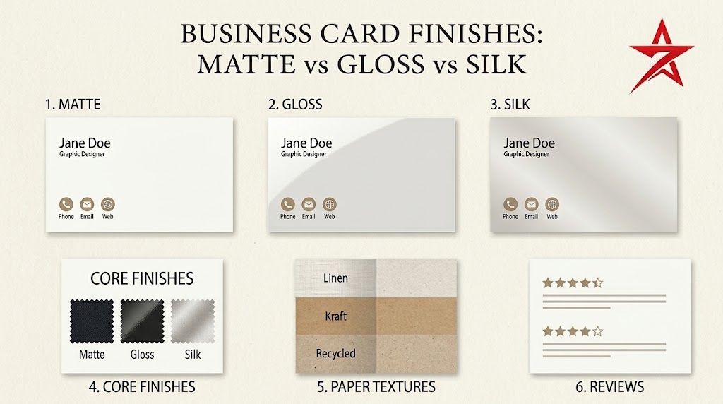 Matte vs Gloss vs Silk Lamination: Which Business Card Finish Is Right for You?
