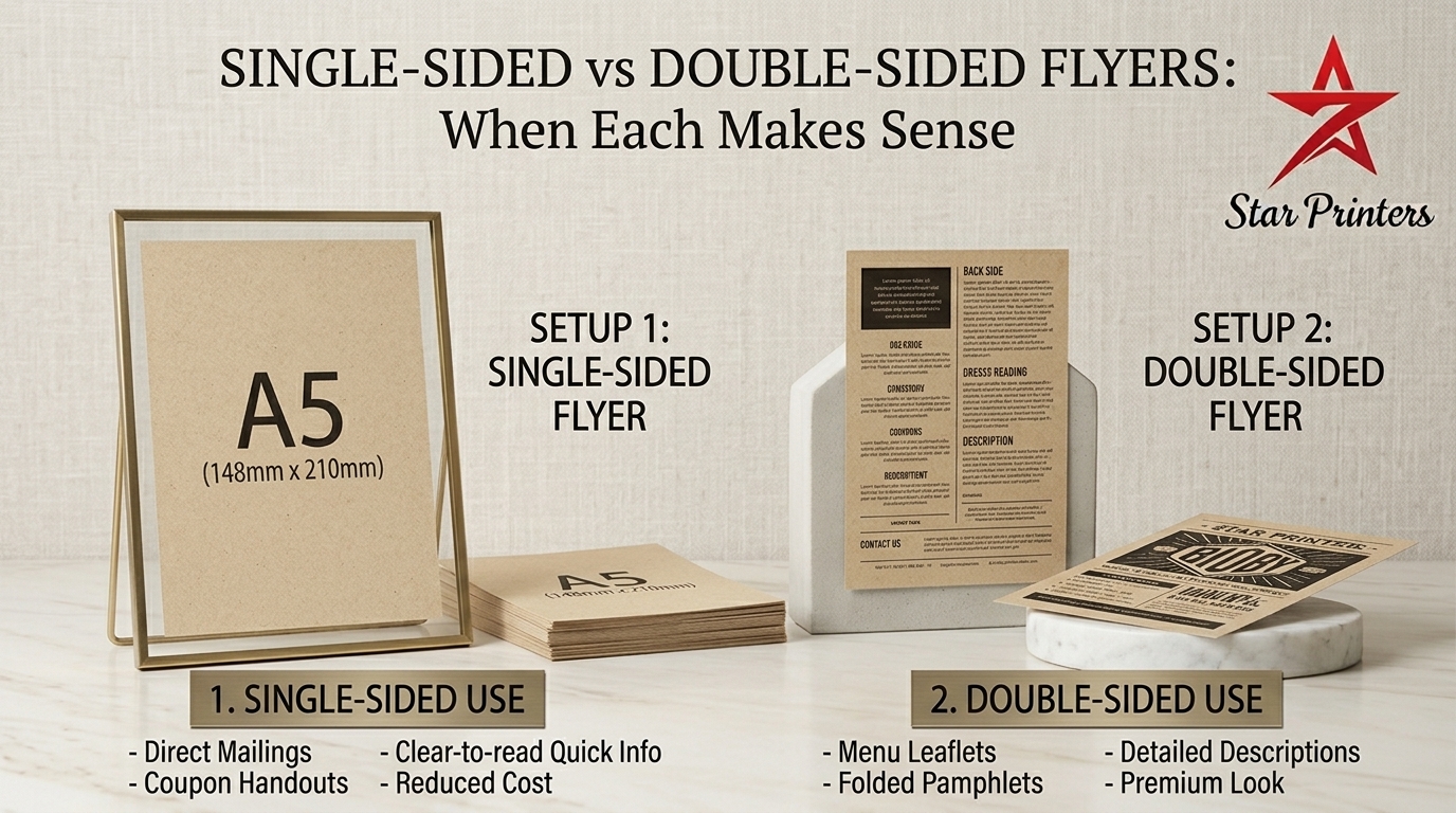 Single-Sided vs Double-Sided Flyers: When Each Makes Sense