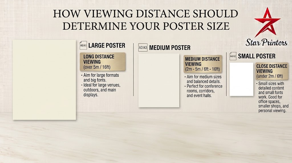 How Viewing Distance Should Determine Your Poster Size