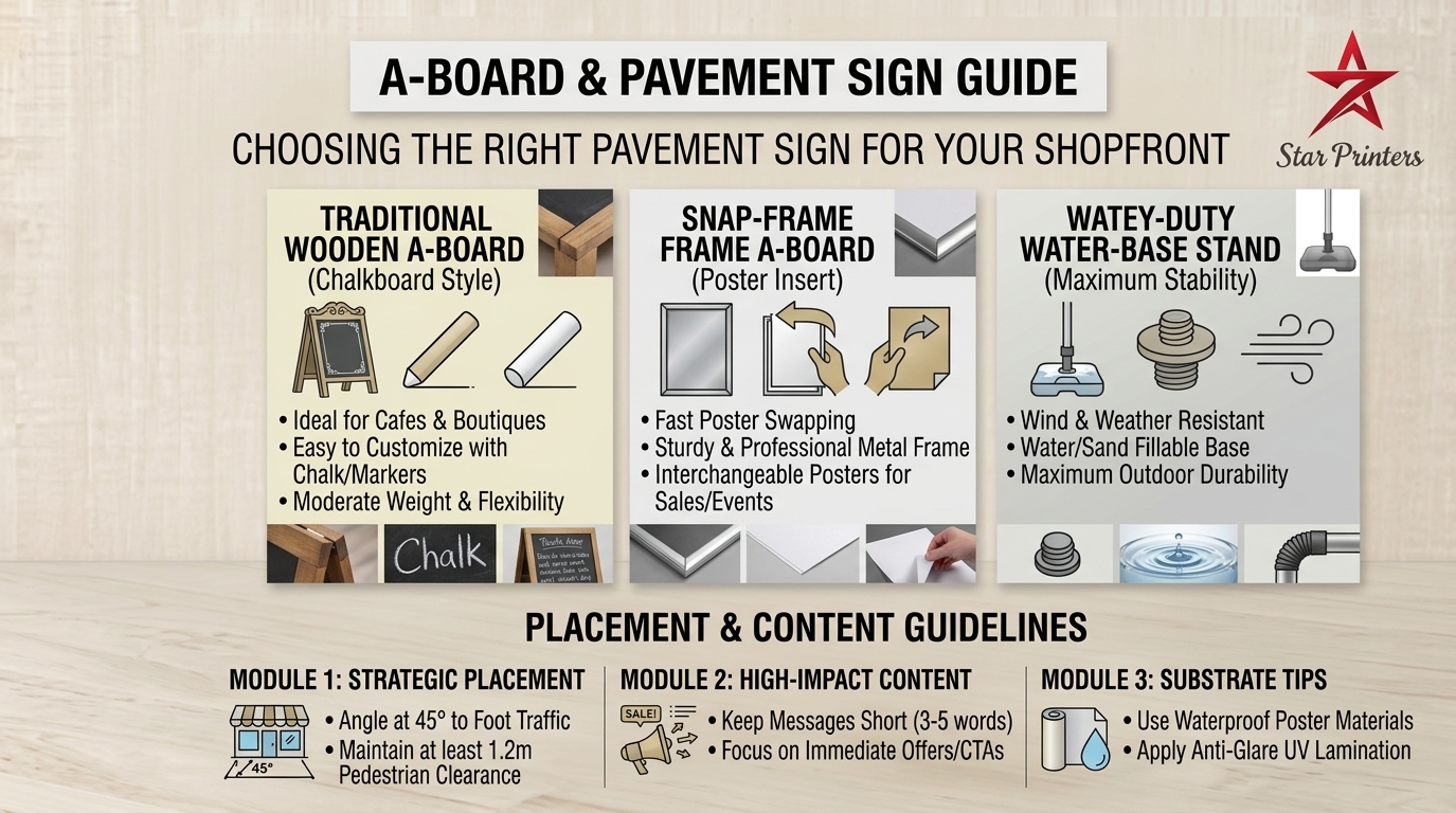 A-Board and Pavement Sign Ideas for Shopfronts