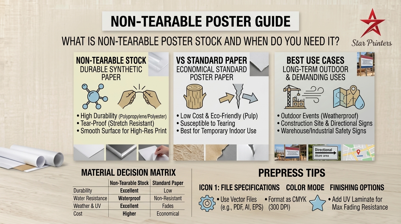 What Is Non-Tearable Poster Stock and When Do You Need It?