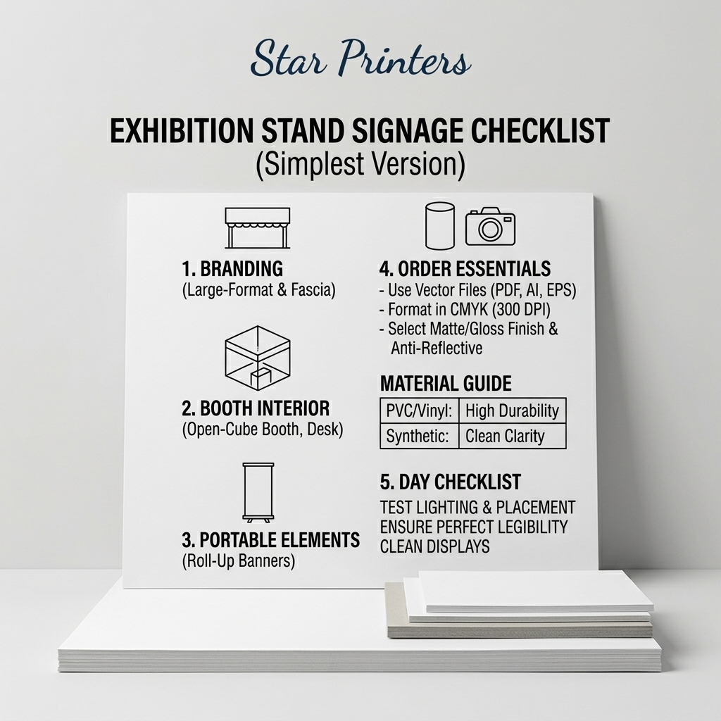 Exhibition Stand Signage Checklist