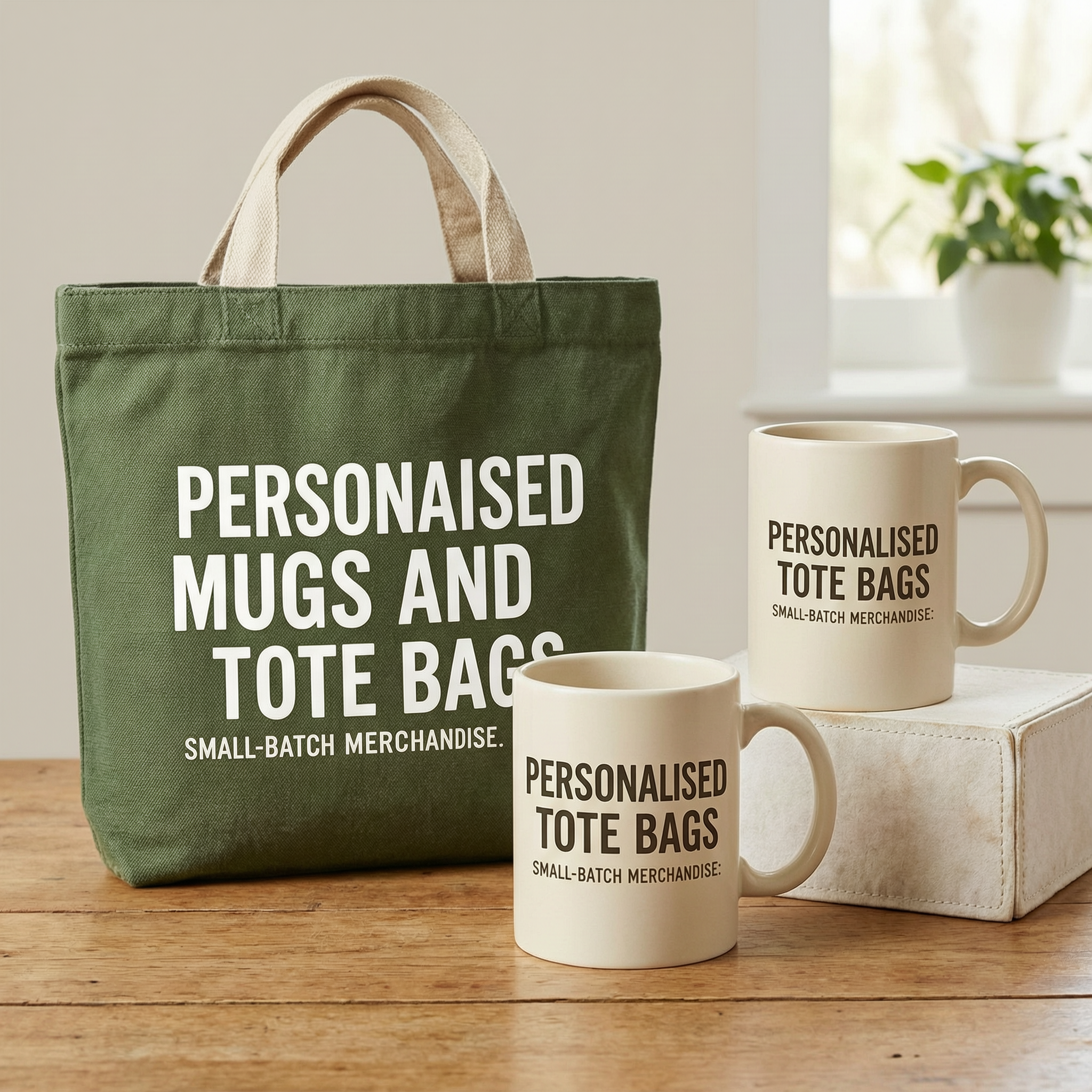 Personalised Mugs and Tote Bags: Printed Gifts and Small-Batch Merchandise