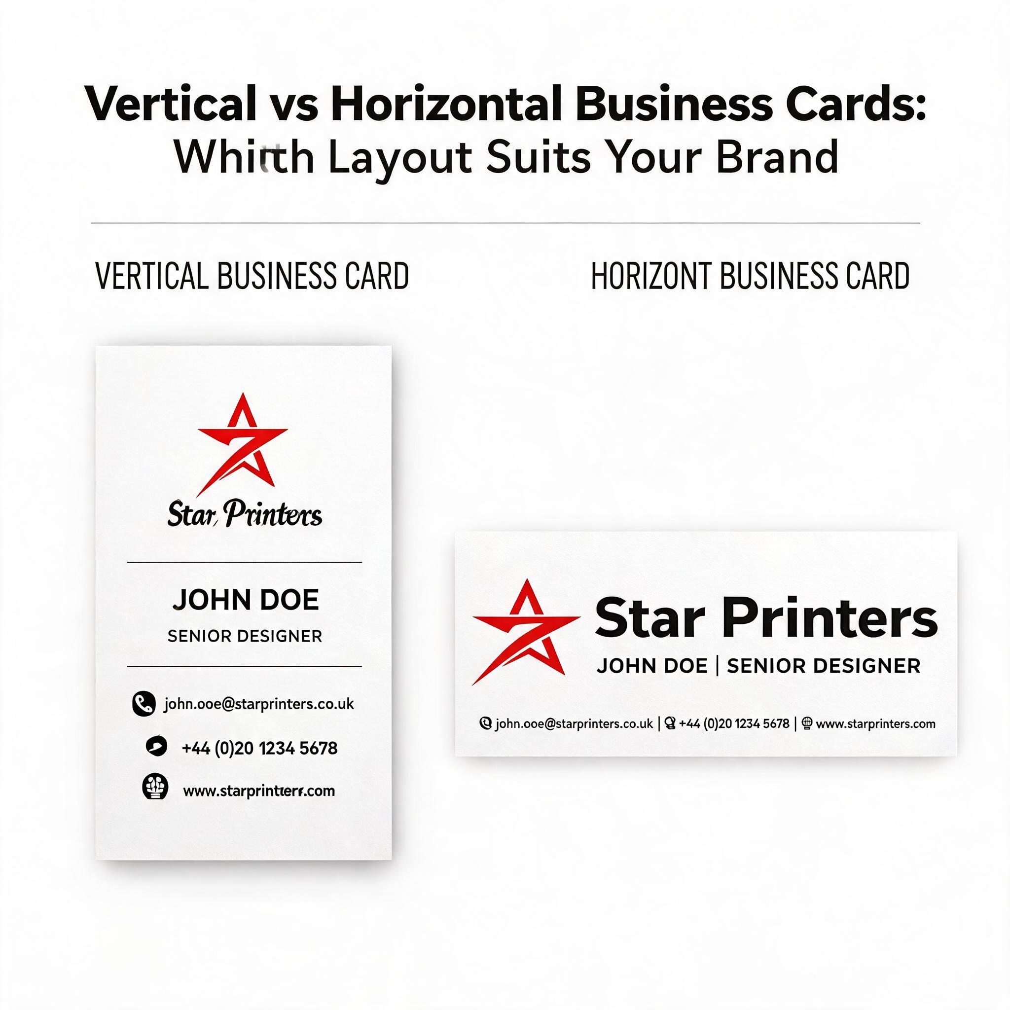Vertical vs Horizontal Business Cards: Which Layout Suits Your Brand